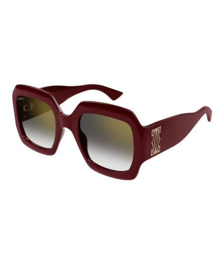 Lunettes de Soleil Cartier CT0434S 004 Bourgogne