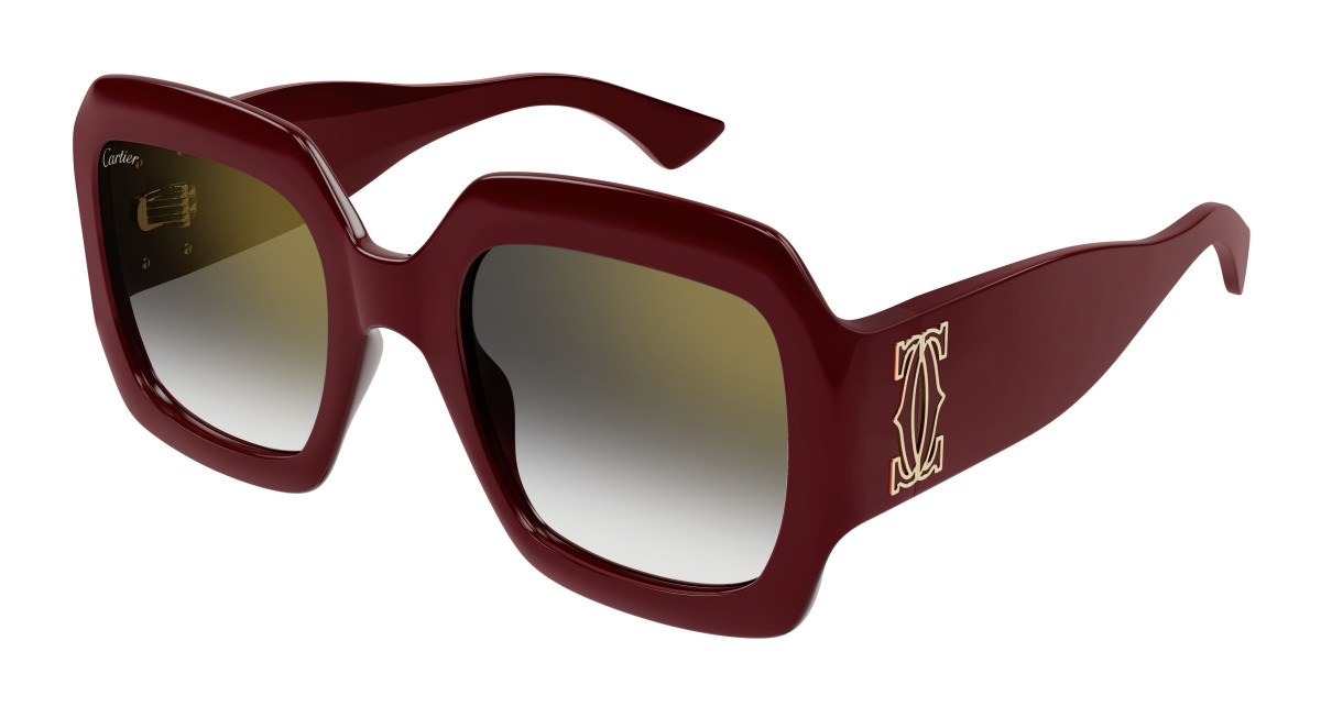 Lunettes de Soleil Cartier CT0434S 004 Bourgogne