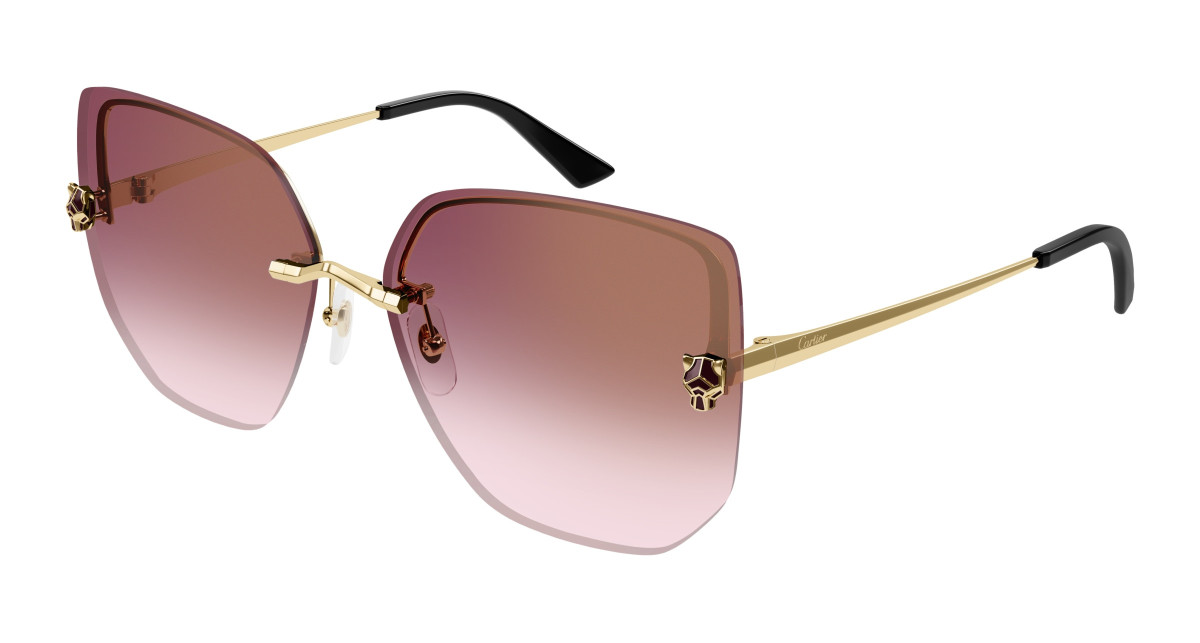 Lunettes de Soleil Cartier CT0432S 004 Or