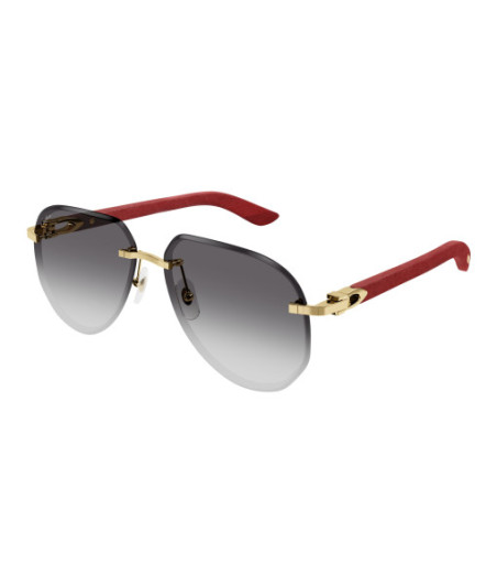 Lunettes de Soleil Cartier CT0440S 003 Or