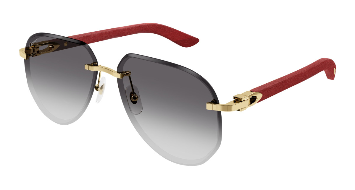 Lunettes de Soleil Cartier CT0440S 003 Or