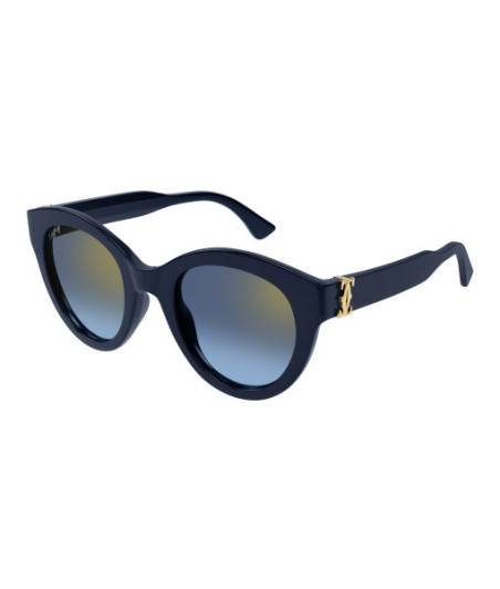 Lunettes de Soleil Cartier CT0436S 003 Bleu