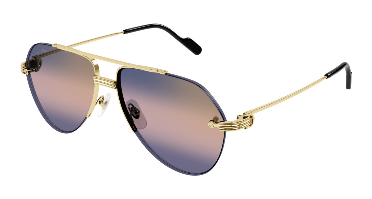 Lunettes de Soleil Cartier CT0427S 004 Or