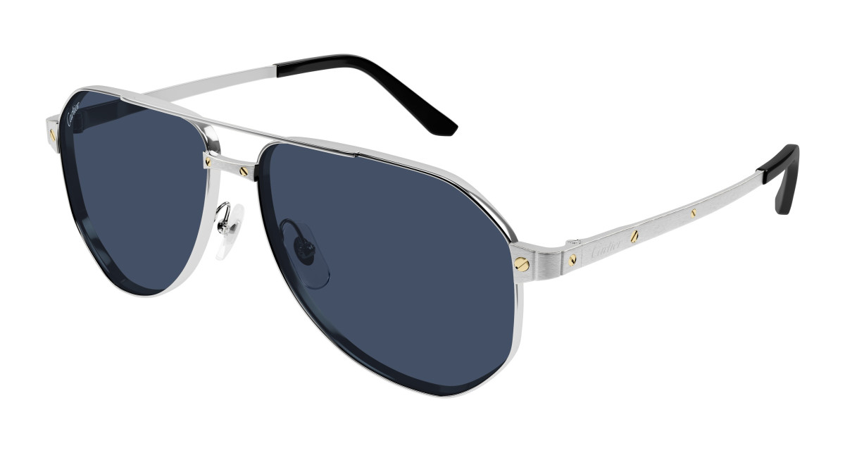 Lunettes de Soleil Cartier CT0461S 002 Argent