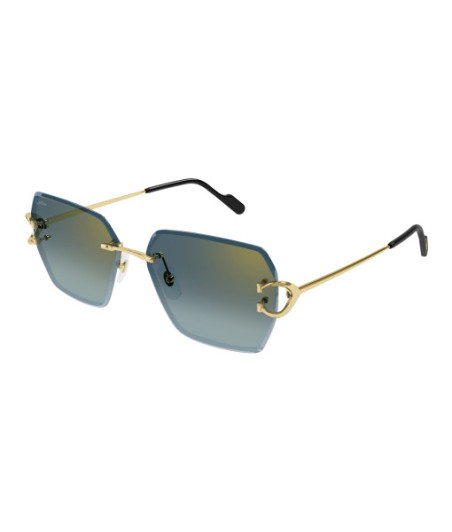 Lunettes de Soleil Cartier CT0466S 003 Or