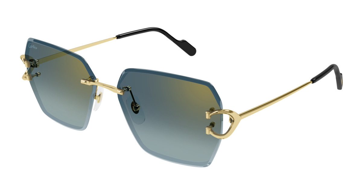 Lunettes de Soleil Cartier CT0466S 003 Or