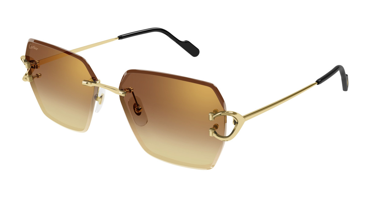 Lunettes de Soleil Cartier CT0466S 004 Or