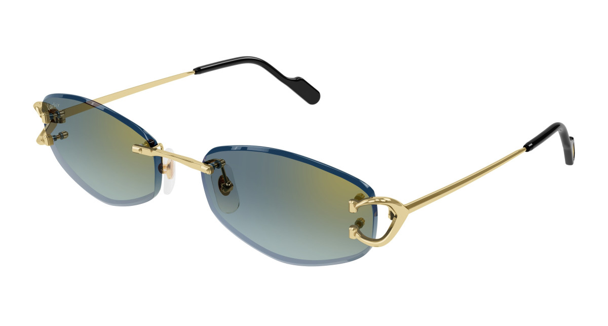 Lunettes de Soleil Cartier CT0467S 003 Or