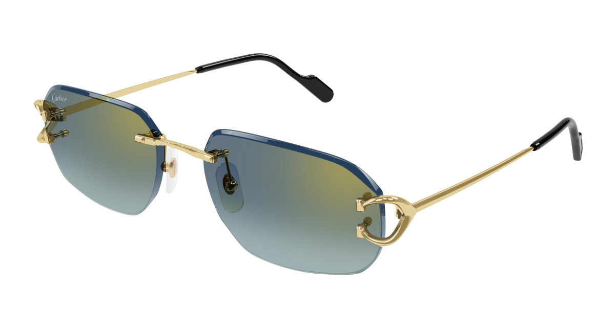 Lunettes de Soleil Cartier CT0468S 003 Or