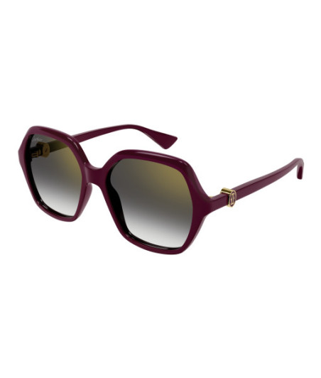 Lunettes de Soleil Cartier CT0470S 003 Bourgogne