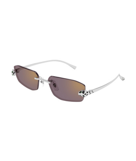 Lunettes de Soleil Cartier CT0474S 004 Argent