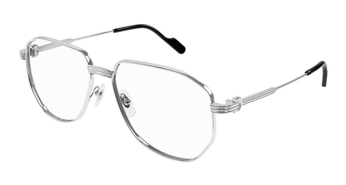 Lunettes de Vue Cartier CT0484O 002 Argent