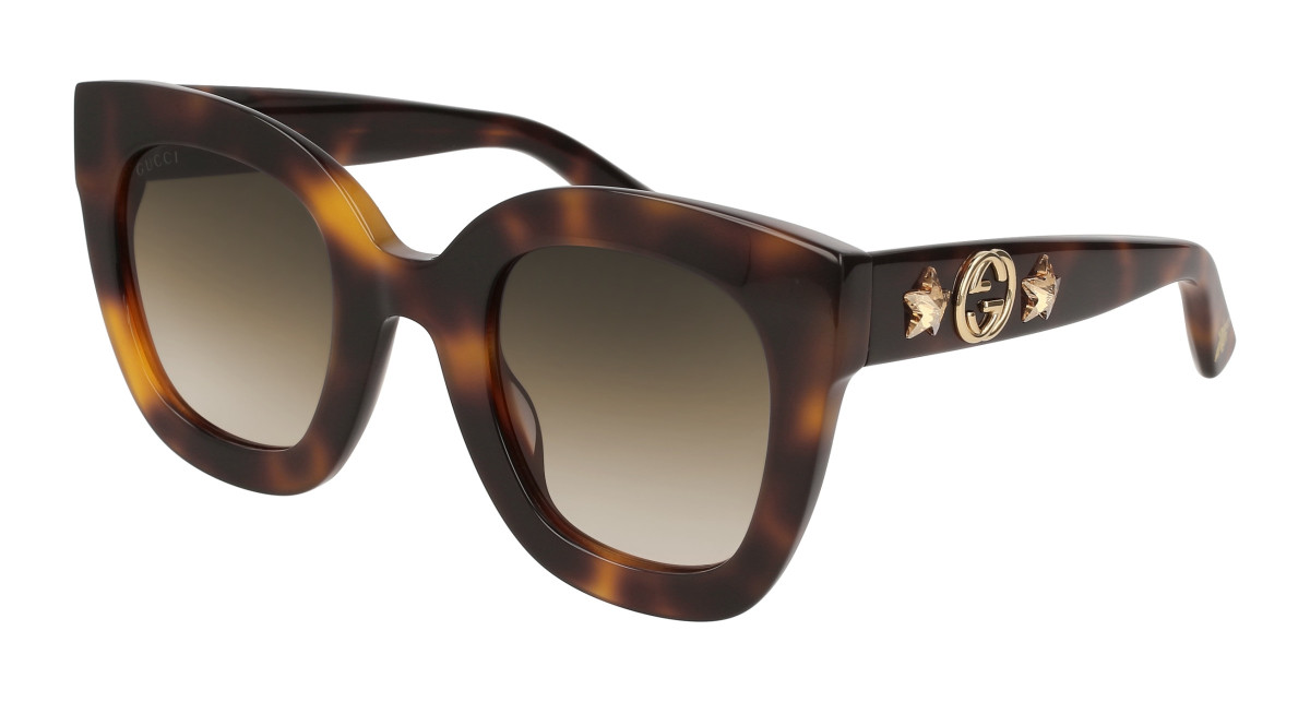 Lunettes de Soleil Gucci GG0208S 003 Havane