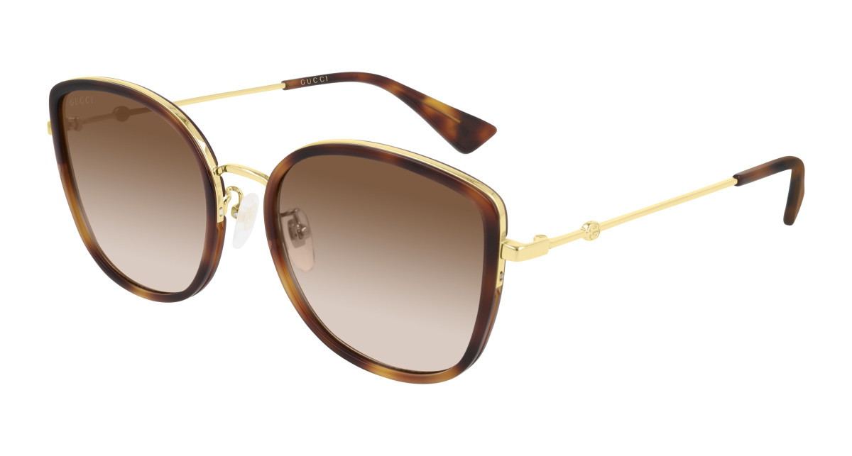 Lunettes de Soleil Gucci GG0606SK 003 Havane