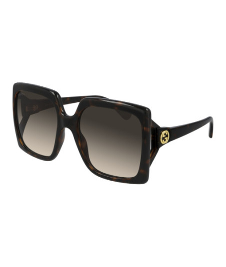 Lunettes de Soleil Gucci GG0876S 002 Havane