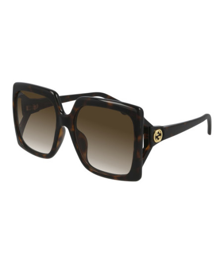 Lunettes de Soleil Gucci GG0876SA 002 Havane