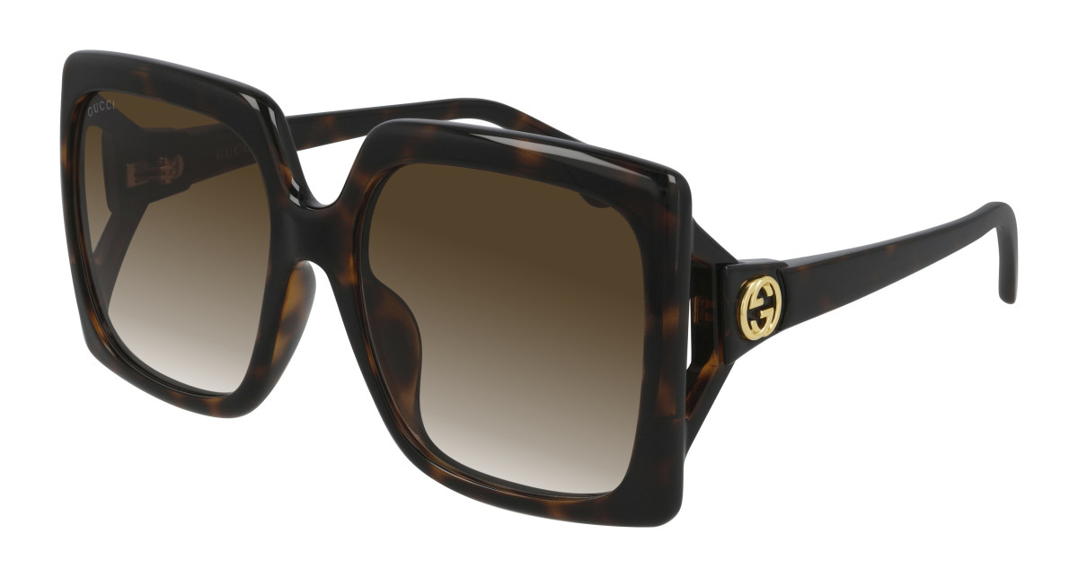 Lunettes de Soleil Gucci GG0876SA 002 Havane