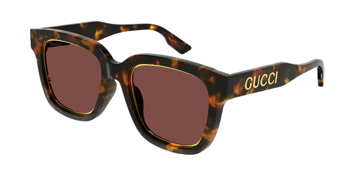 Lunettes de Soleil Gucci GG1136SA 002 Havane