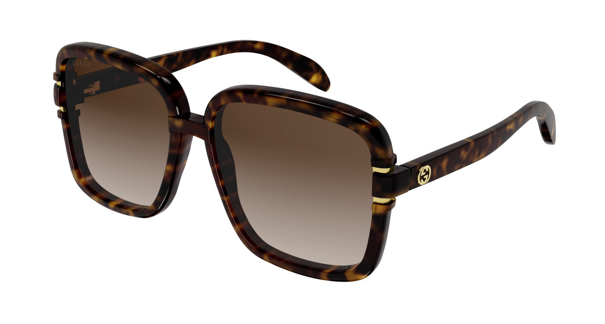 Lunettes de Soleil Gucci GG1066S 002 Havane