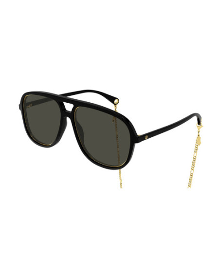 Lunettes de Soleil Gucci GG1077S 001 Noir