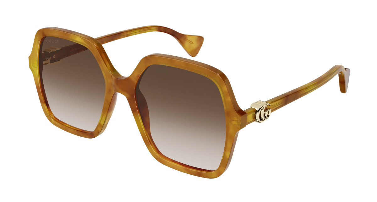 Lunettes de Soleil Gucci GG1072S 003 Havane