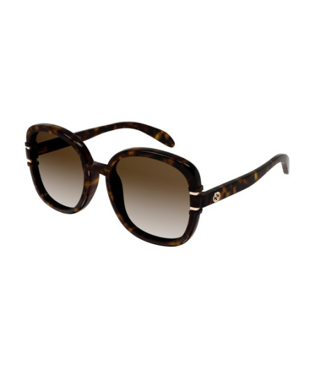 Lunettes de Soleil Gucci GG1068SA 002 Havane