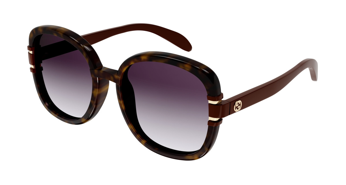 Lunettes de Soleil Gucci GG1068SA 004 Havane