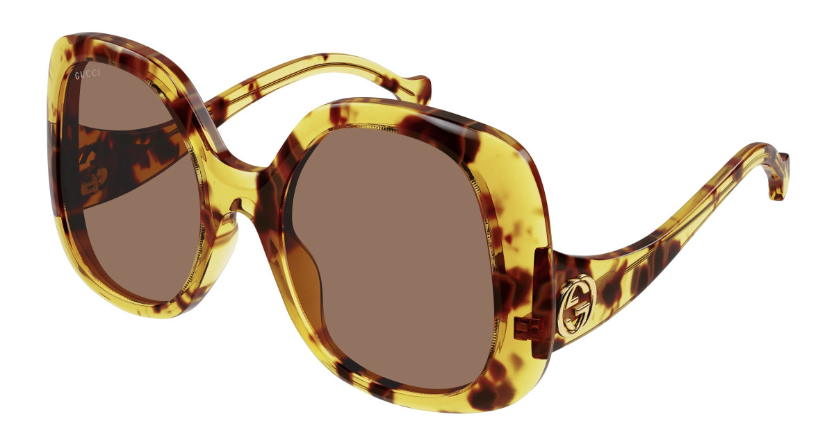 Lunettes de Soleil Gucci GG1235S 002 Havane