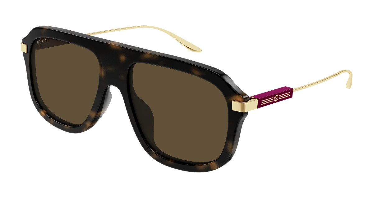 Lunettes de Soleil Gucci GG1309S 006 Havane