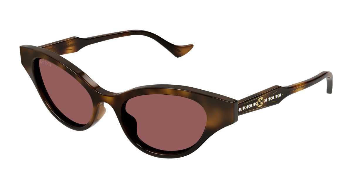 Lunettes de Soleil Gucci GG1298S 002 Havane