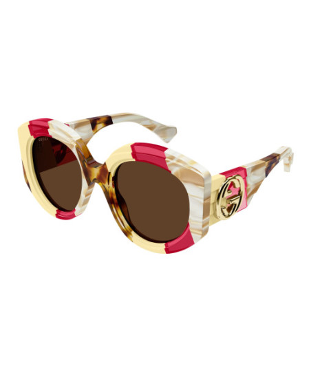 Lunettes de Soleil Gucci GG1308S 003 Havane