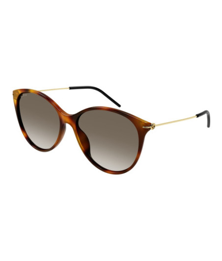 Lunettes de Soleil Gucci GG1268SA 004 Havane