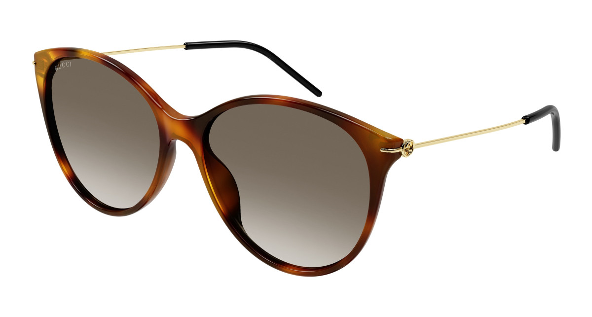 Lunettes de Soleil Gucci GG1268SA 004 Havane