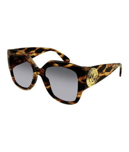 Lunettes de Soleil Gucci GG1407S 002 Havane