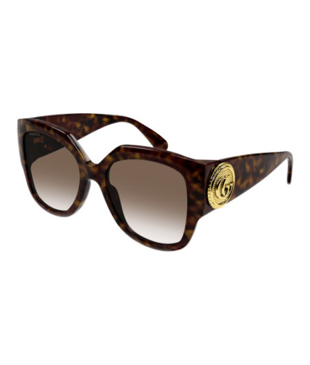 Lunettes de Soleil Gucci GG1407S 003 Havane