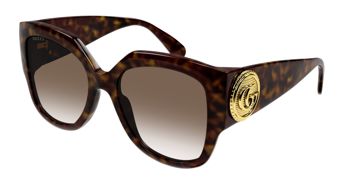 Lunettes de Soleil Gucci GG1407S 003 Havane