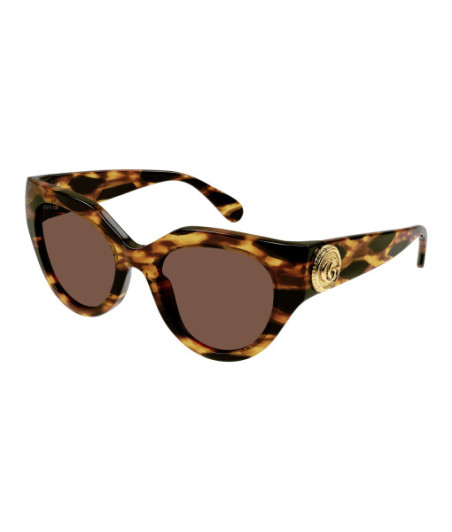 Lunettes de Soleil Gucci GG1408S 002 Havane