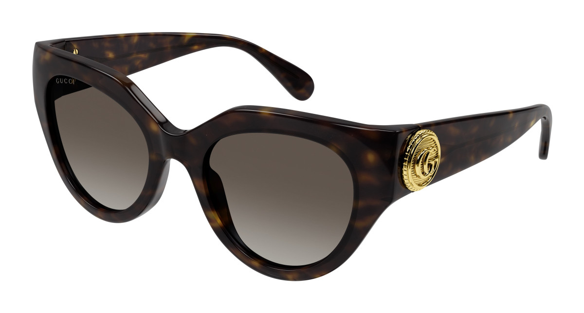 Lunettes de Soleil Gucci GG1408S 003 Havane