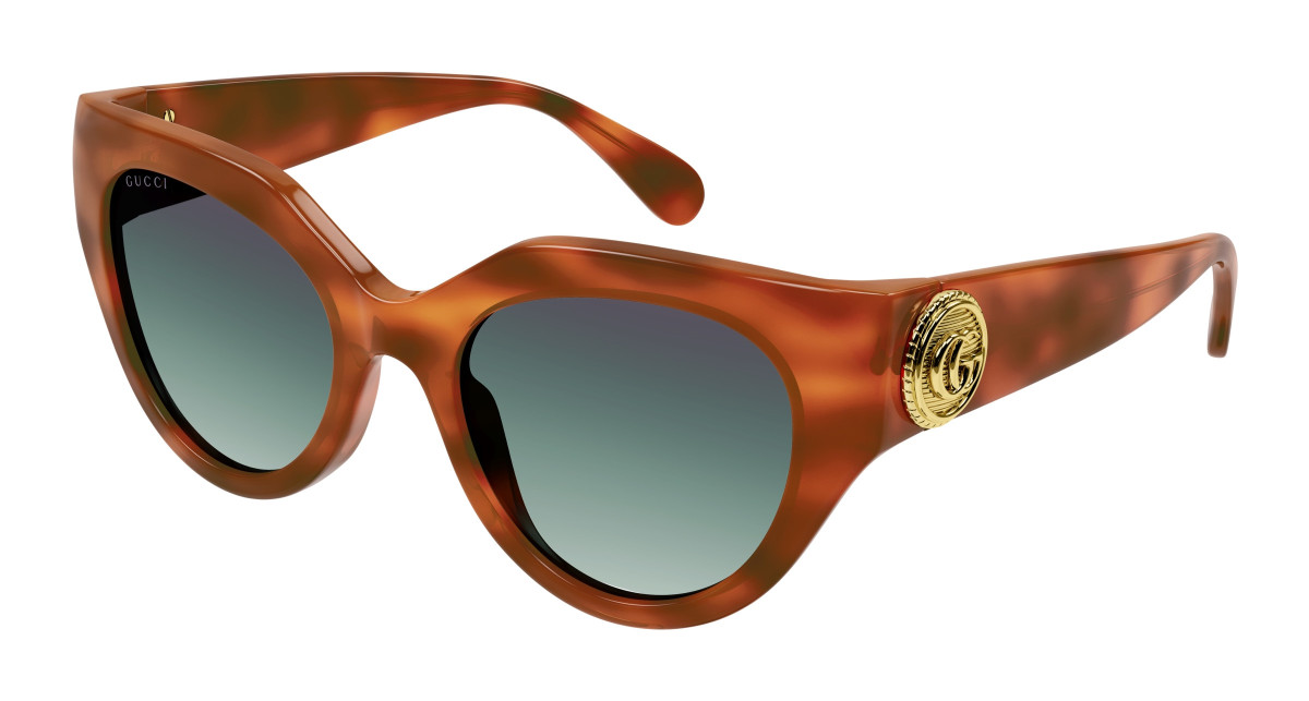 Lunettes de Soleil Gucci GG1408S 004 Havane