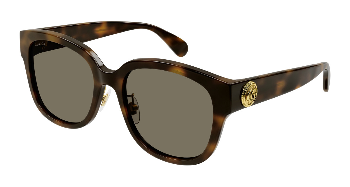 Lunettes de Soleil Gucci GG1409SK 004 Havane