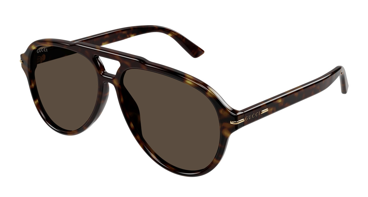 Lunettes de Soleil Gucci GG1443S 003 Havane