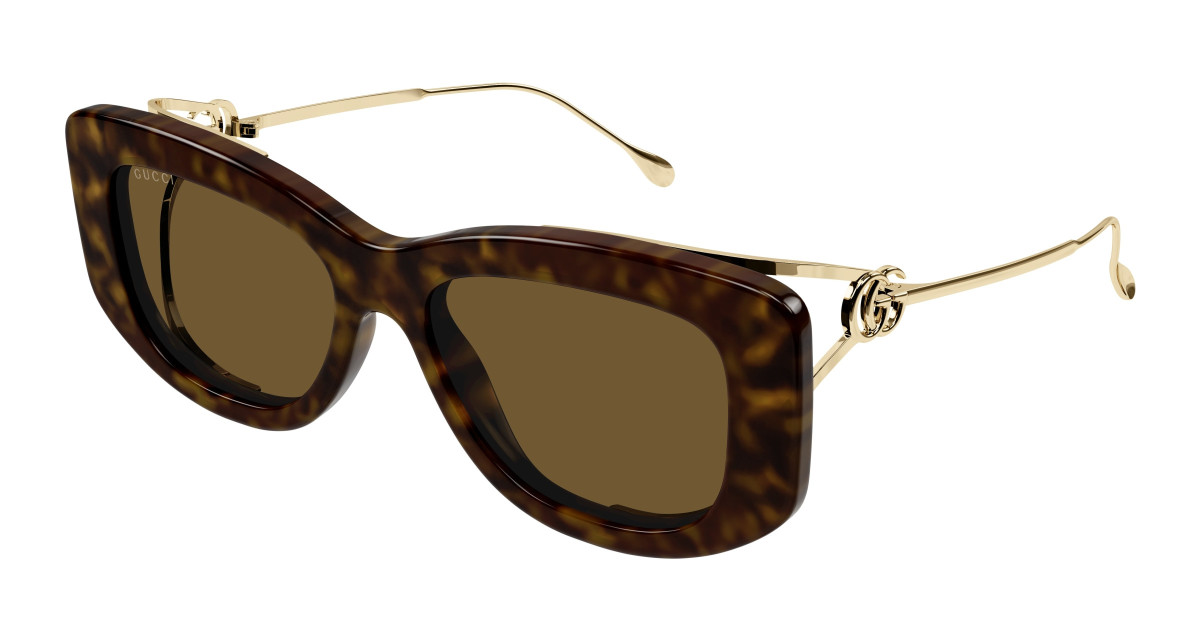 Lunettes de Soleil Gucci GG1566S 002 Havane