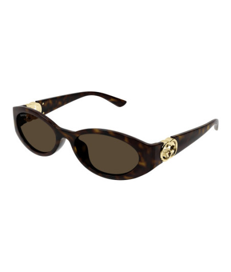 Lunettes de Soleil Gucci GG1662SA 002 Havane