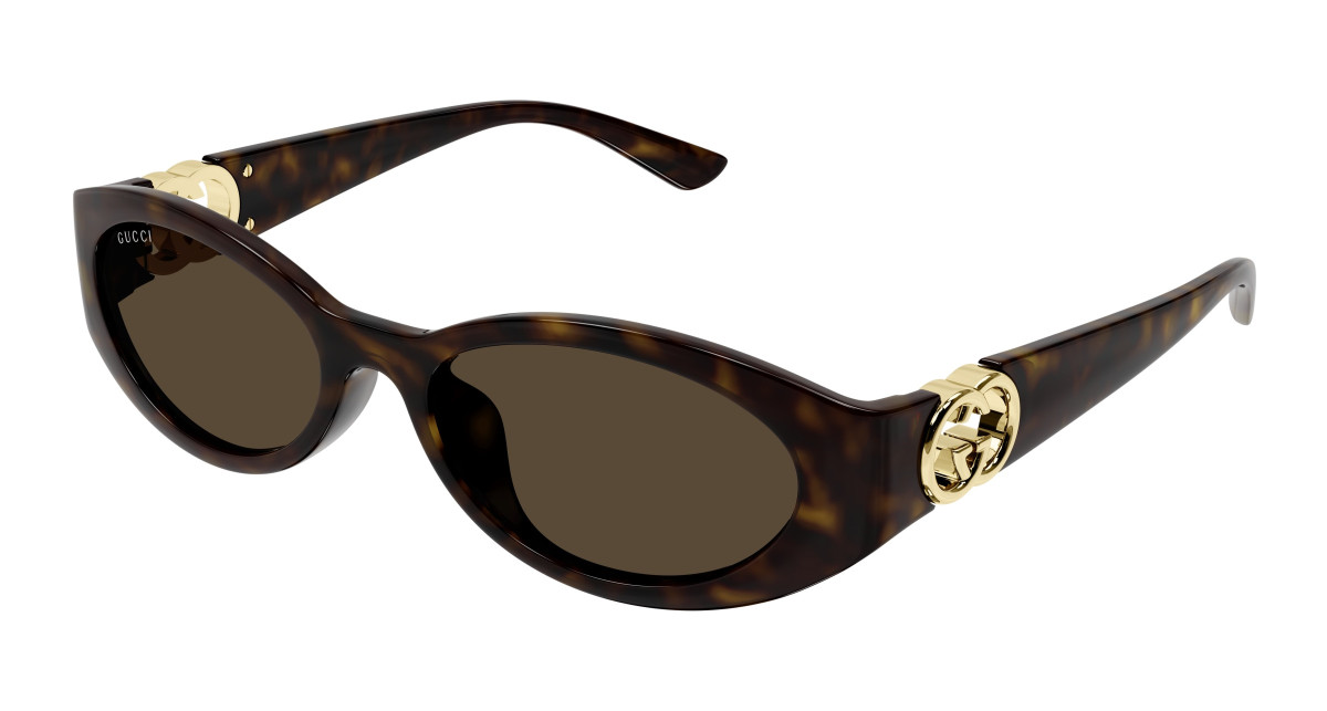 Lunettes de Soleil Gucci GG1662SA 002 Havane