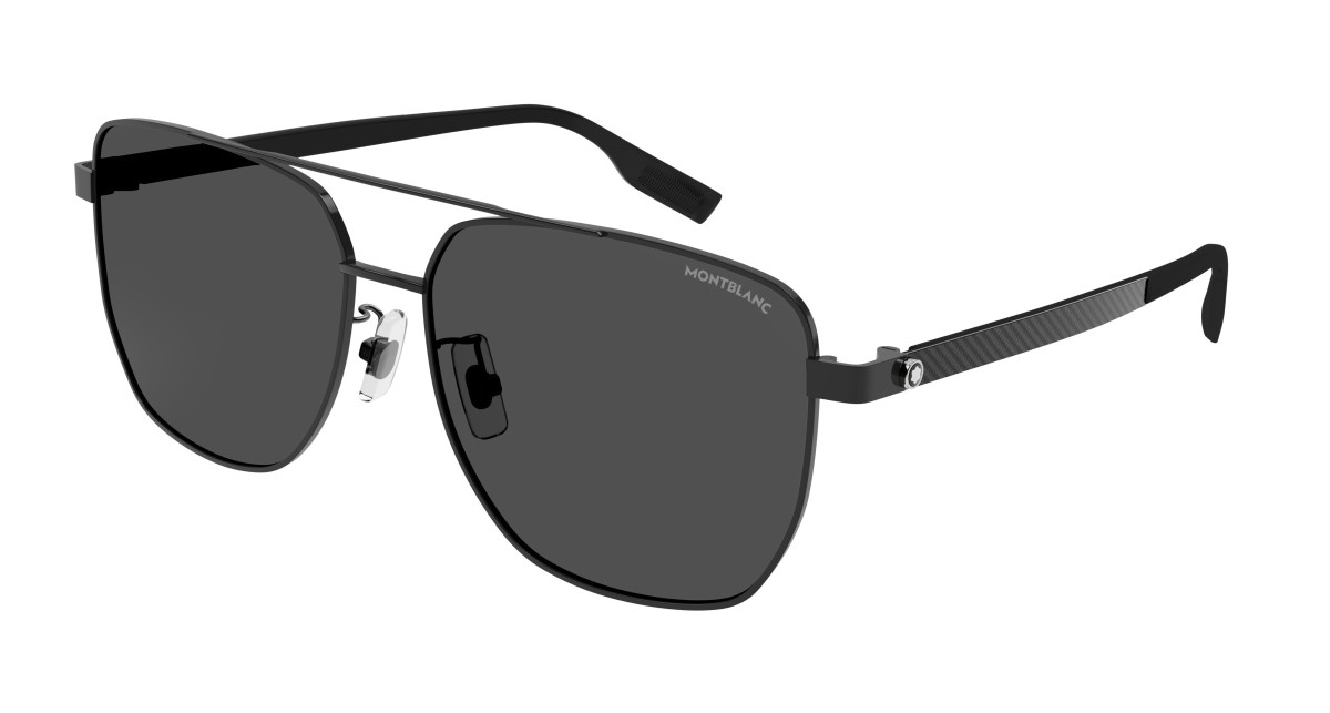 Lunettes de Soleil Montblanc MB0184SK 001 Noir