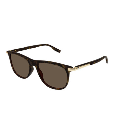 Lunettes de Soleil Montblanc MB0216S 002 Havane