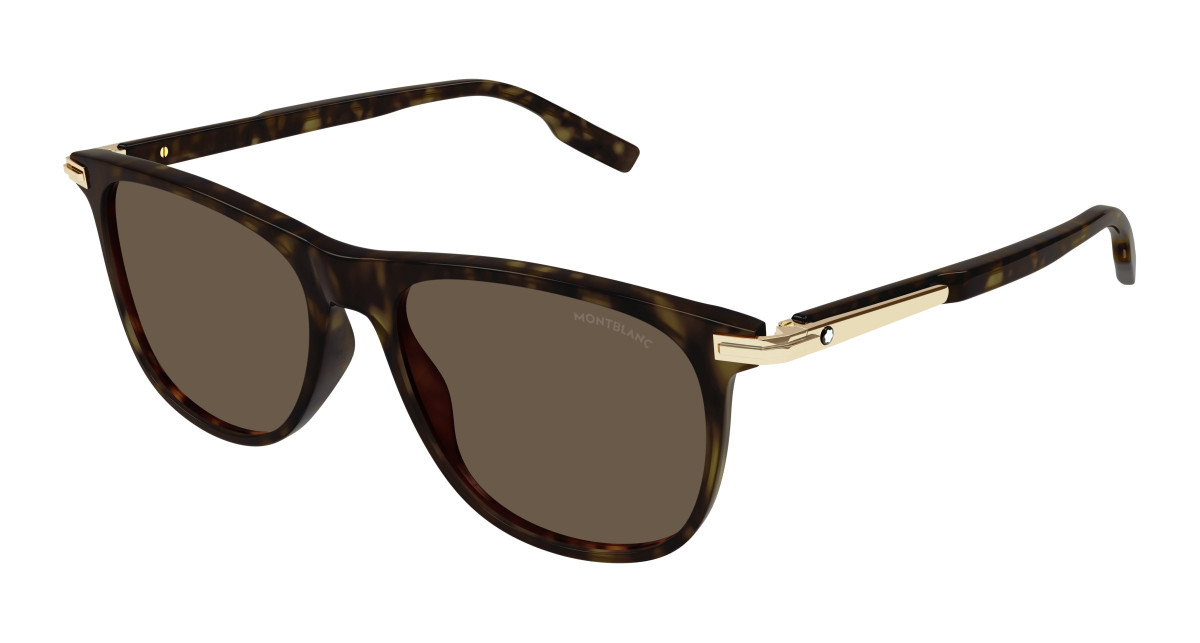 Lunettes de Soleil Montblanc MB0216S 002 Havane