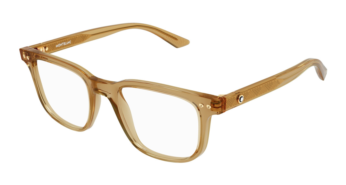 Lunettes de Vue Montblanc MB0256O 008 Beige