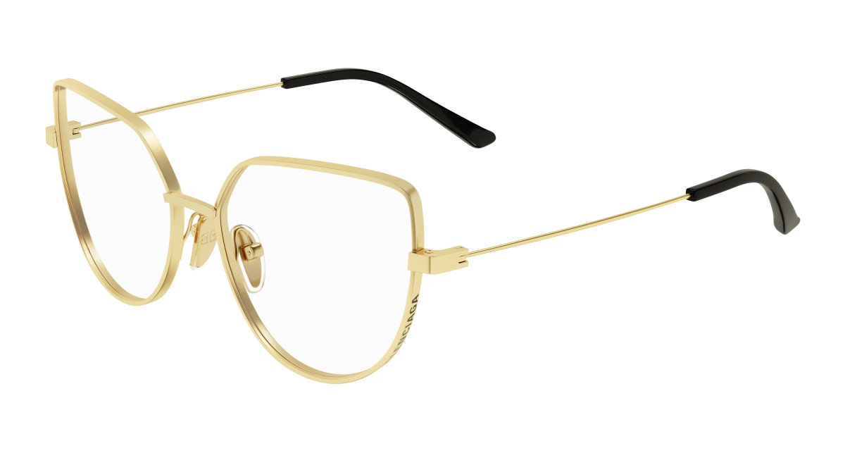 Lunettes de Vue Balenciaga BB0197O 002 Or