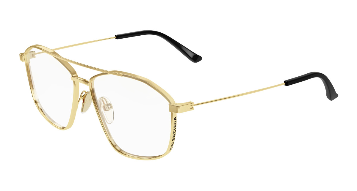 Lunettes de Vue Balenciaga BB0199O 002 Or